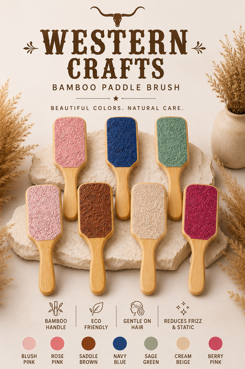 Handmade Western Hairbrushes